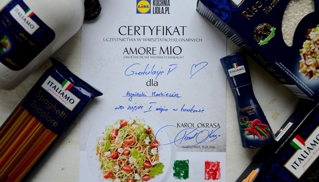 Amore Mio warsztaty kuchni włoskiej z Karolem Okrasą 